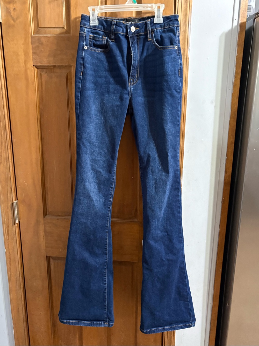 Fashion Nova Dark Blue Flare Jeans